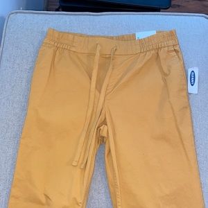 Old Navy Joggers, Size 4, Mustard Yellow